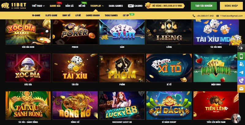 Kho game tại nhà cái 11Bet